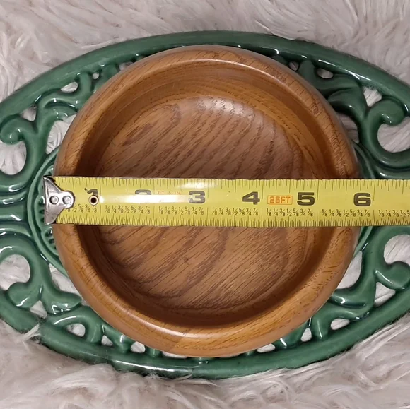 Vintage Made In USA Fame Extra Thick Wooden Handcrafted Bowls (Set Of 6) - Picture 6 of 8